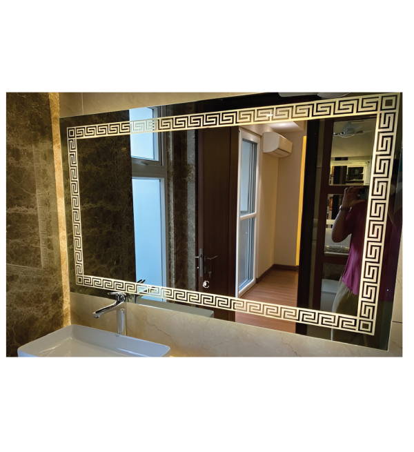 Gương Đèn LED Hoa Văn Ngang