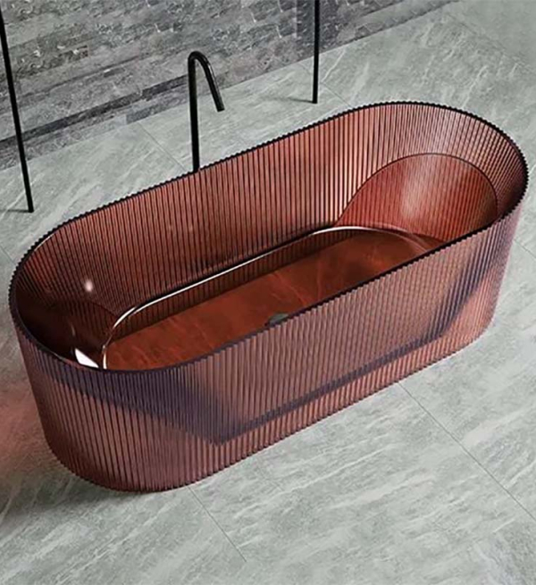 BỒN TẮM TRONG SUỐT SỌC VIỀN