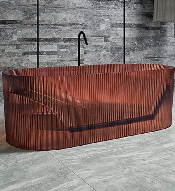 BỒN TẮM TRONG SUỐT SỌC VIỀN