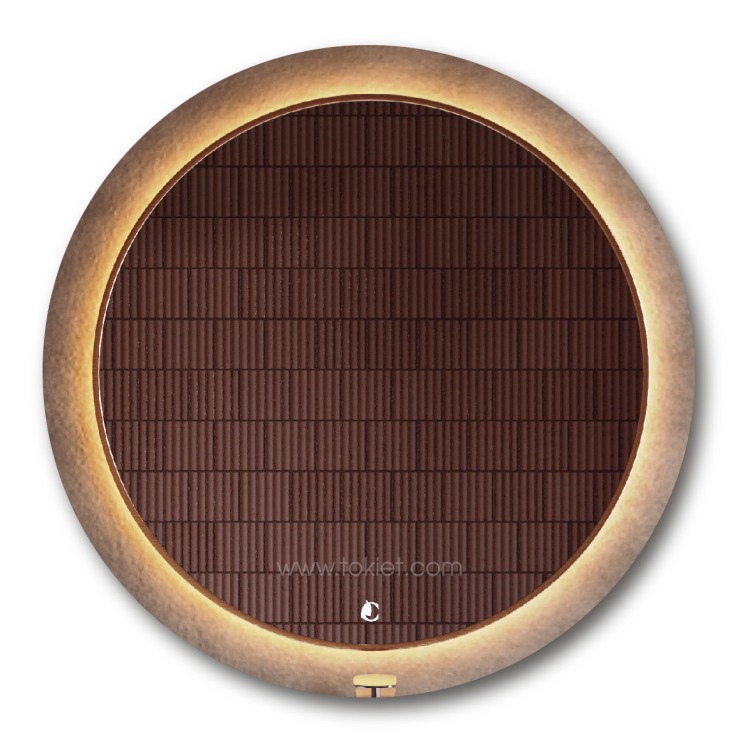 Gương Đèn LED Tròn Khung Kim Loại