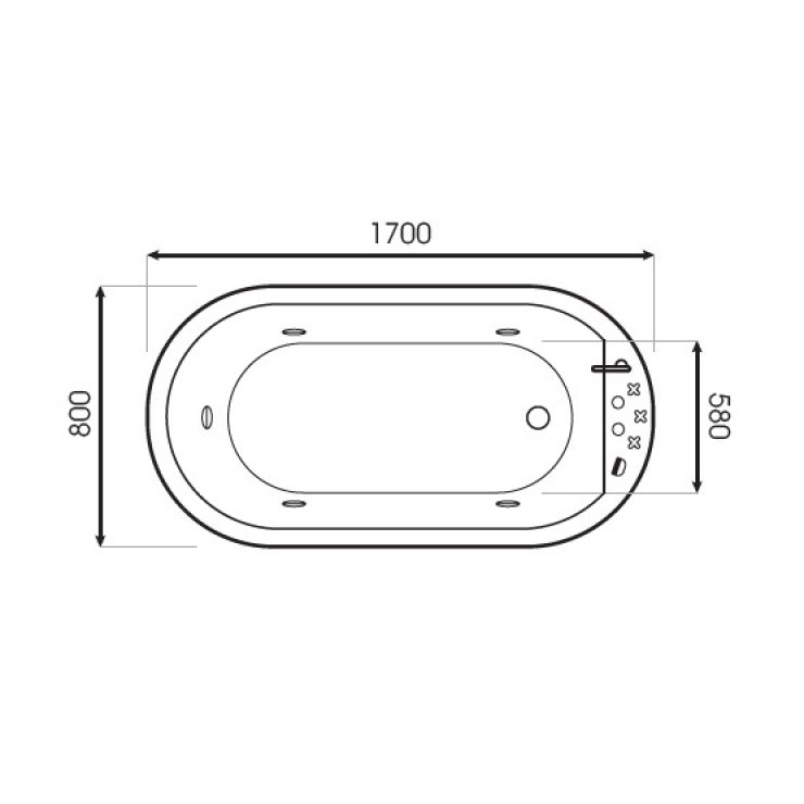 BỒN TẮM MASSAGE VERONTO